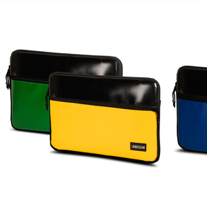 LAPTOP CASE WITH FRONT COMPARTMENT (BLACK/YELLOW)