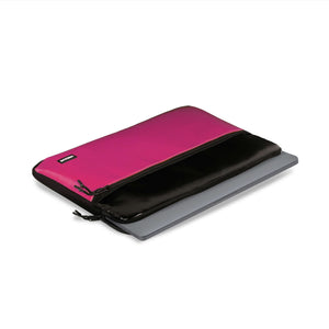 LAPTOP CASE WITH FRONT COMPARTMENT (BLACK/PINK)
