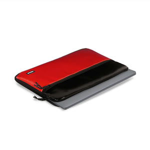 LAPTOP CASE WITH FRONT COMPARTMENT (BLACK/RED)