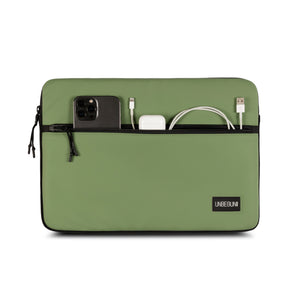 LAPTOP CASE WITH FRONT COMPARTMENT (LIGHT GREEN)
